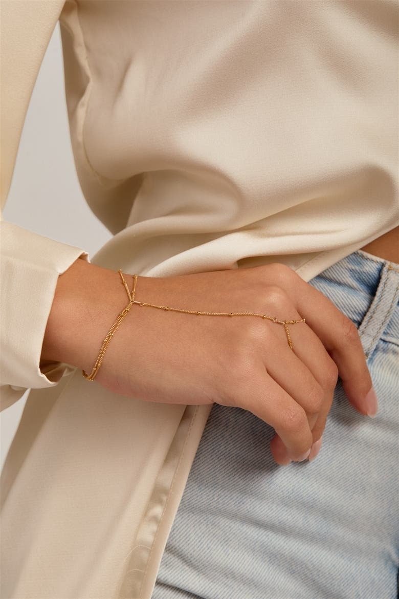 Palmer Hand Chain, Alternate, color, Gold