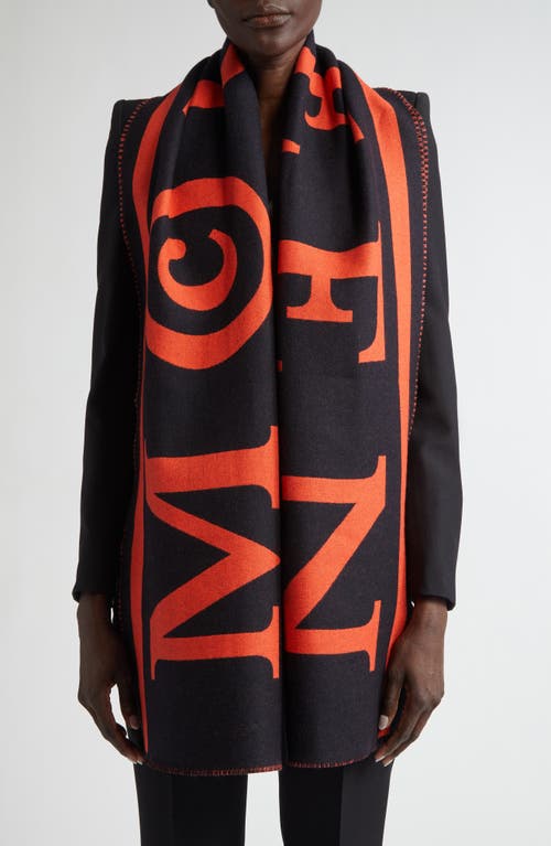 Alexander Mcqueen Mcqueen Logo Jacquard Wool Scarf