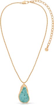 Ettika Hidden Stone Molten Pendant Necklace