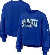 Nike Women's Nike Royal Seattle Seahawks Oversized Phoenix Fleece Sweatshirt