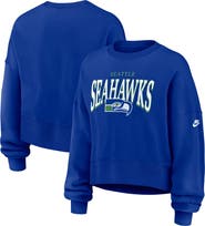 Nike Women's Nike Royal Seattle Seahawks Oversized Phoenix Fleece Sweatshirt