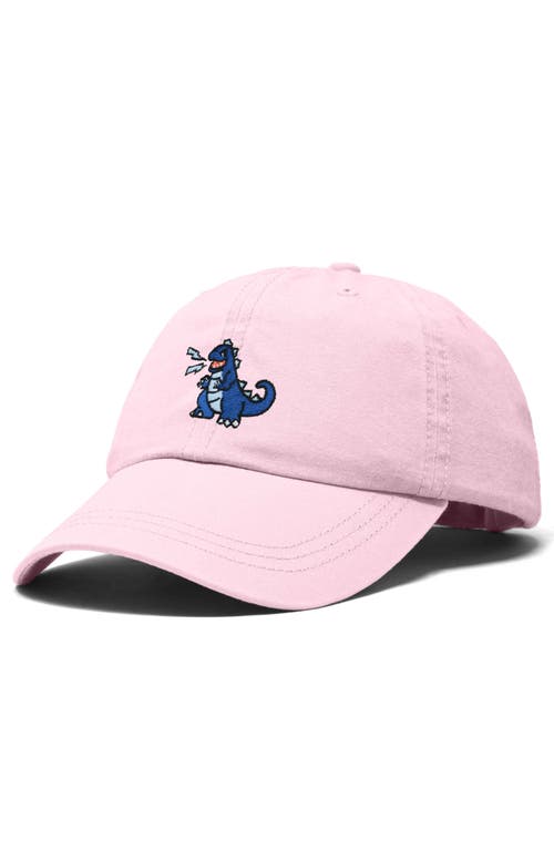Dalix Big Lizard Cap In Washed Pink