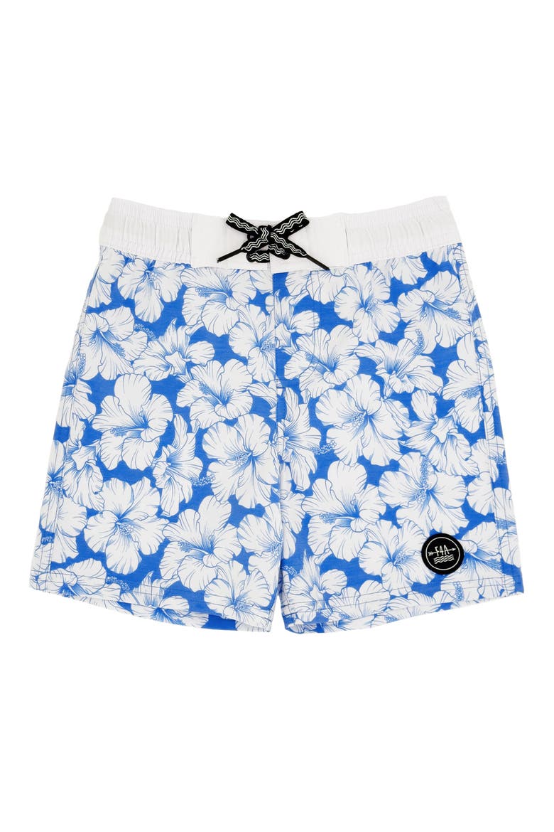 Kids' Marina Blue Board Shorts, Main, color, MARINA BLUE