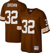 Mitchell & Ness Men's Mitchell & Ness Jim Brown Brown Cleveland Browns Big & Tall 1963 Retired Player Replica Jersey