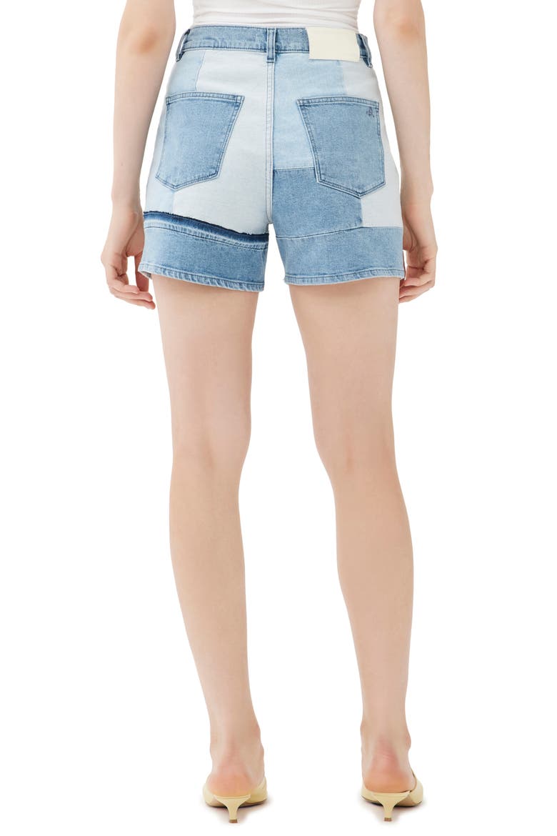 x KSENIASCHNAIDER Kaia Denim Shorts, Alternate, color, PATCHWORK