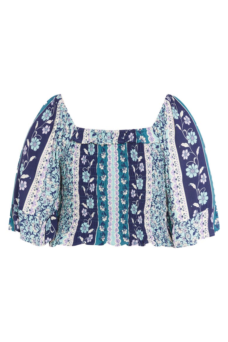 Samara Print Top, Alternate, color, PERSIAN JEWEL