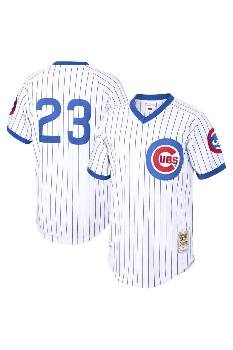 Men's Ryne Sandberg White Chicago Cubs Cooperstown Collection 1987 Authentic Player Jersey, Main, color, White