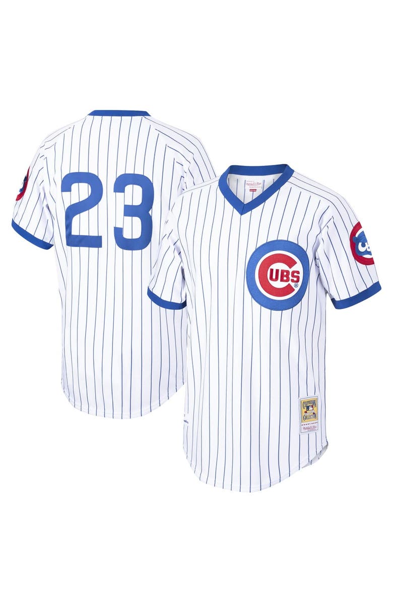 Mitchell & Ness Men's Ryne Sandberg White Chicago Cubs Cooperstown Collection 1987 Authentic Player Jersey, Main, color, White