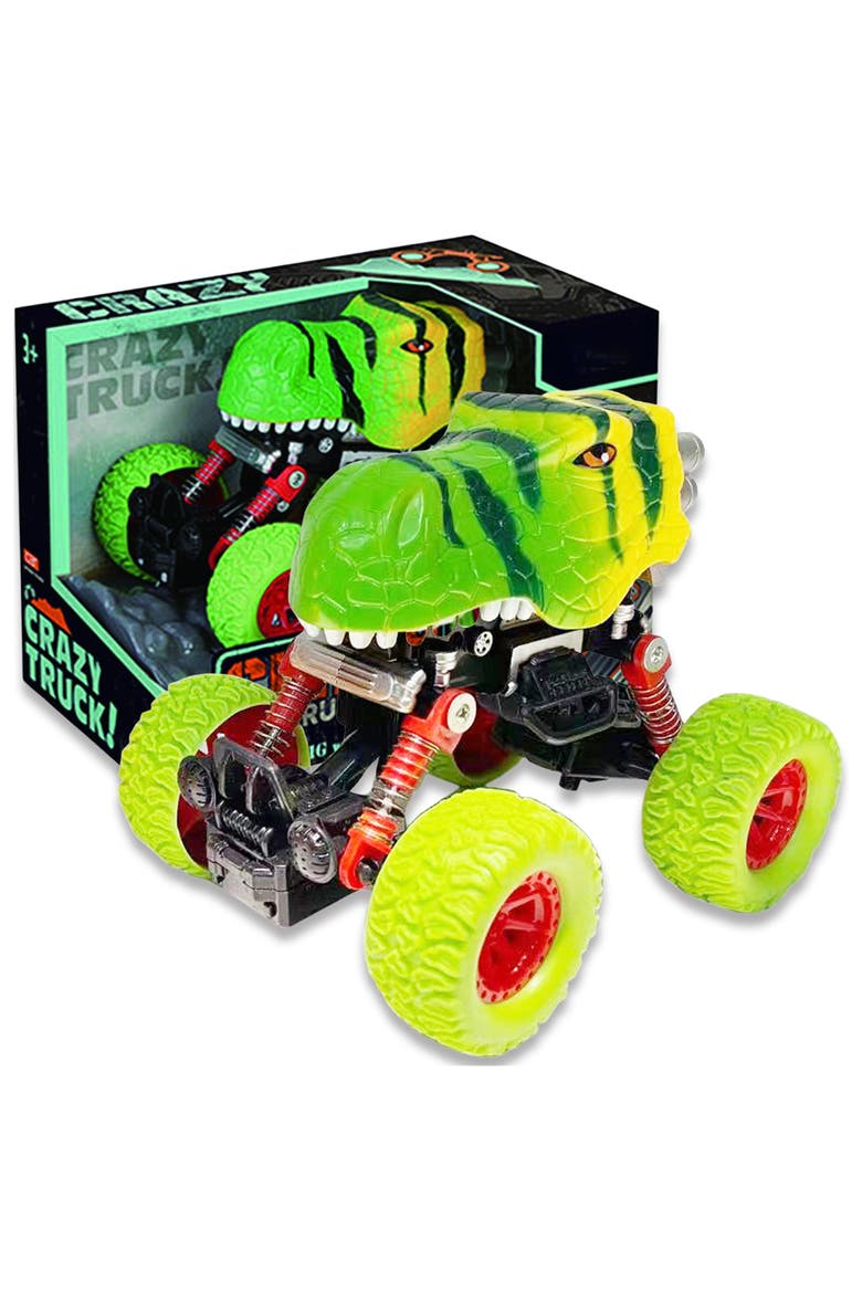 Big Wheels Dinosaur Truck, Main, color, Multicolored