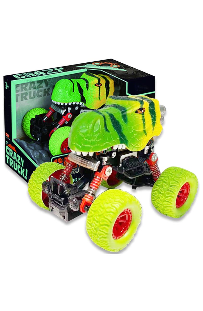 THIN AIR BRANDS Big Wheels Dinosaur Truck, Main, color, Multicolored