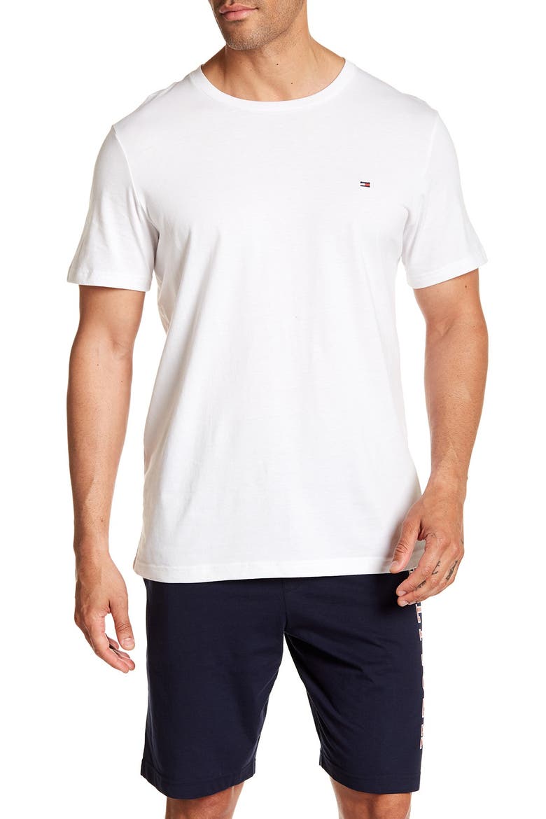 Crew Neck Lounge T-Shirt, Main, color, WHITE