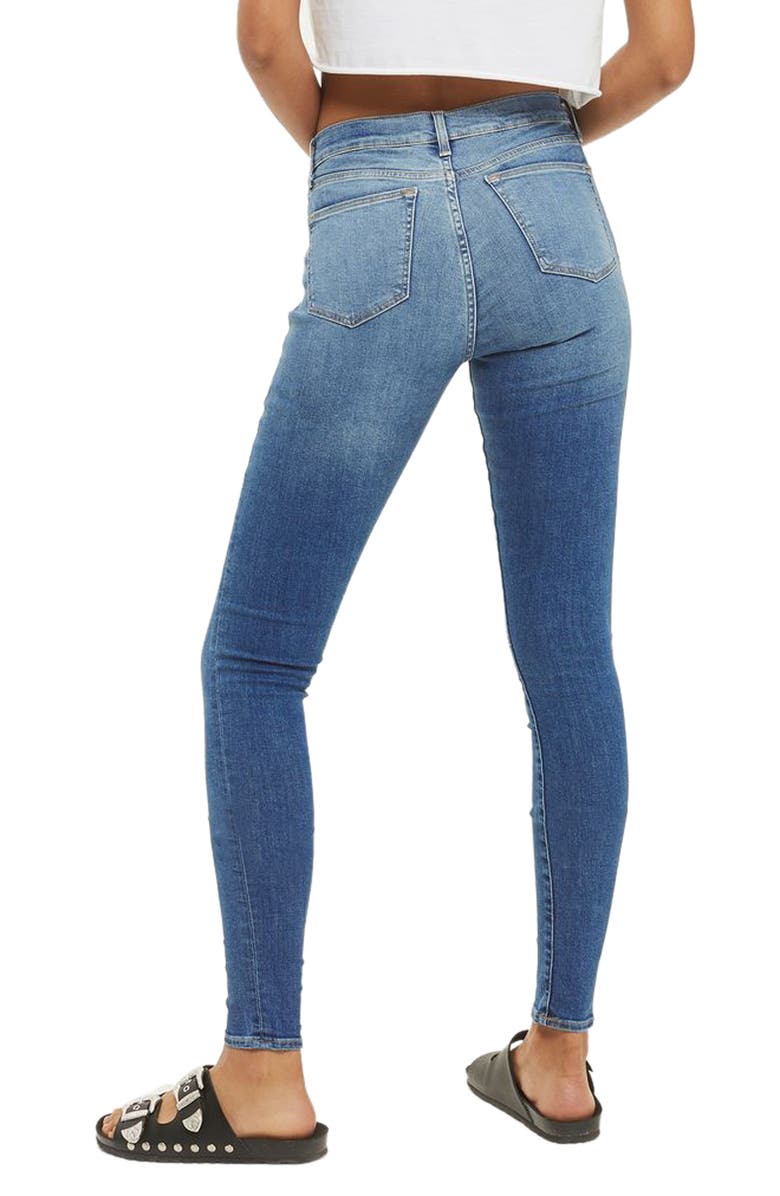Topshop Leigh Ankle Skinny Jeans, Alternate, color, 