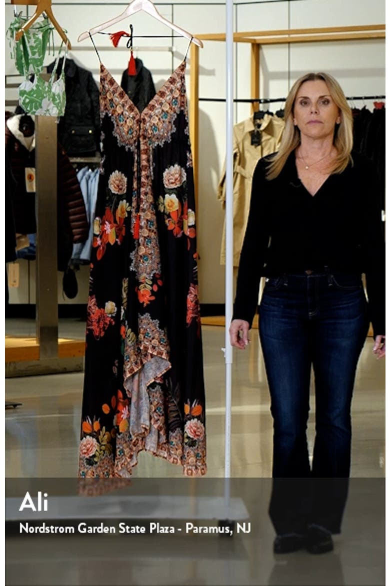 Floral Print Halter Cover-Up Dress video
