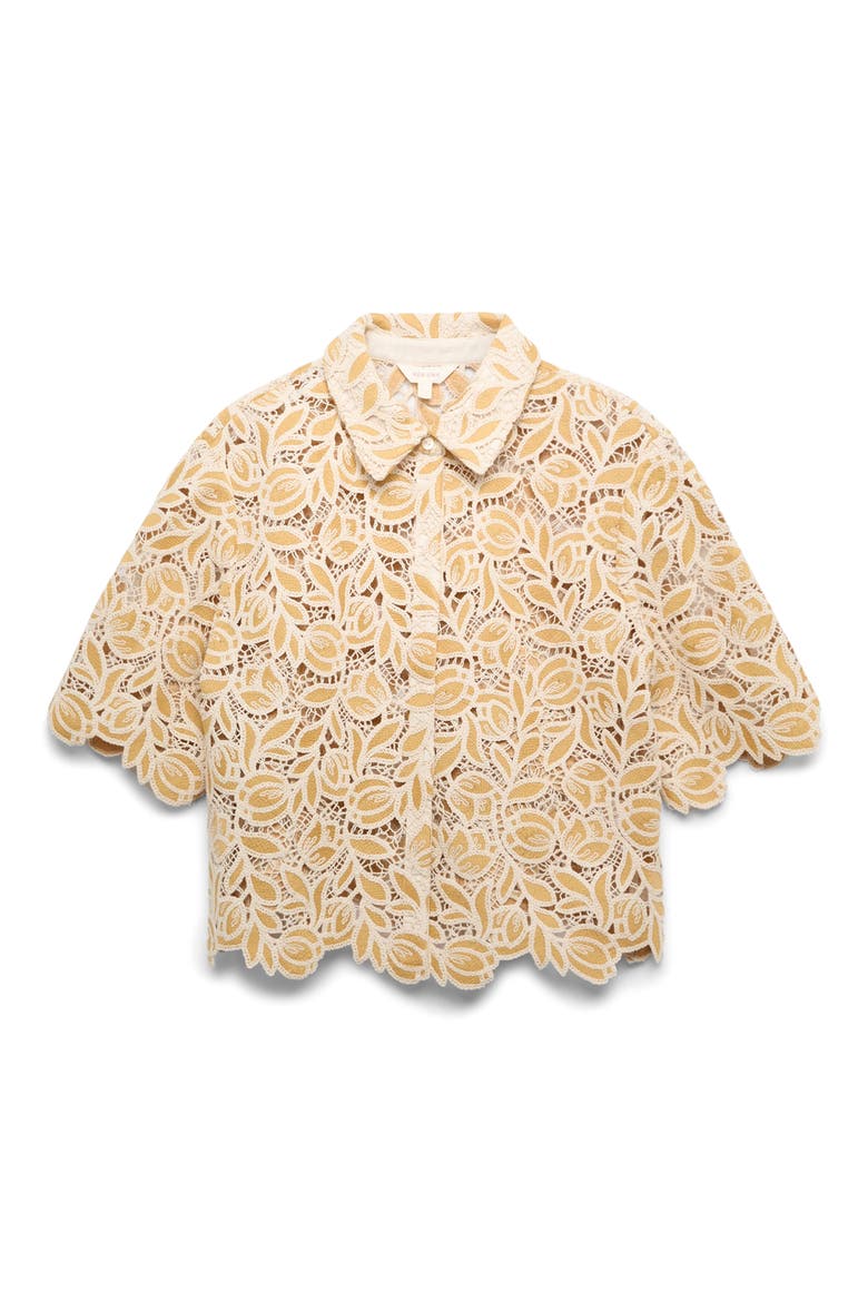Open Stitch Shirt Jacket, Alternate, color, YELLOW/ MULTI
