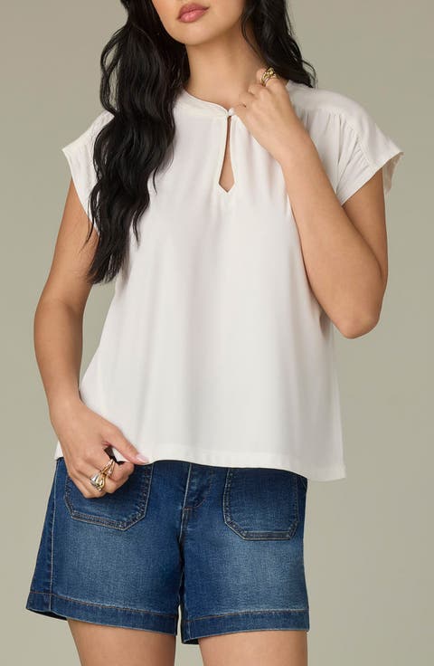 Mixed Media Knit Top