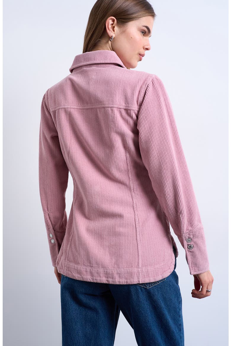 '70s Collar Corduroy Button-Up Shirt, Alternate, color, PINK