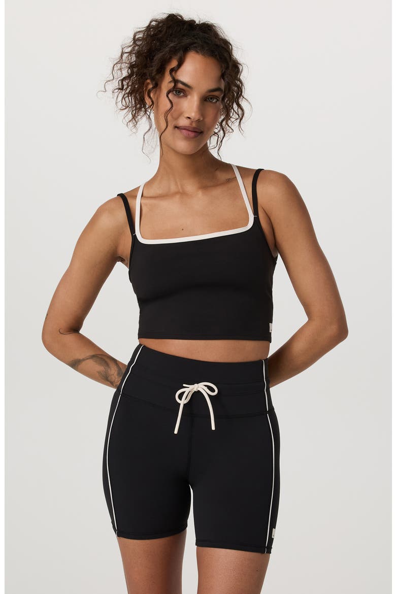 Daily Layered Crop Tank Top, Alternate, color, BLACK