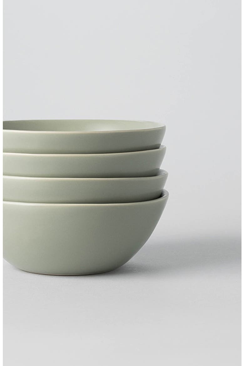 The Dessert Set of 4 Bowls, Alternate, color, BEACHGRASS GREEN