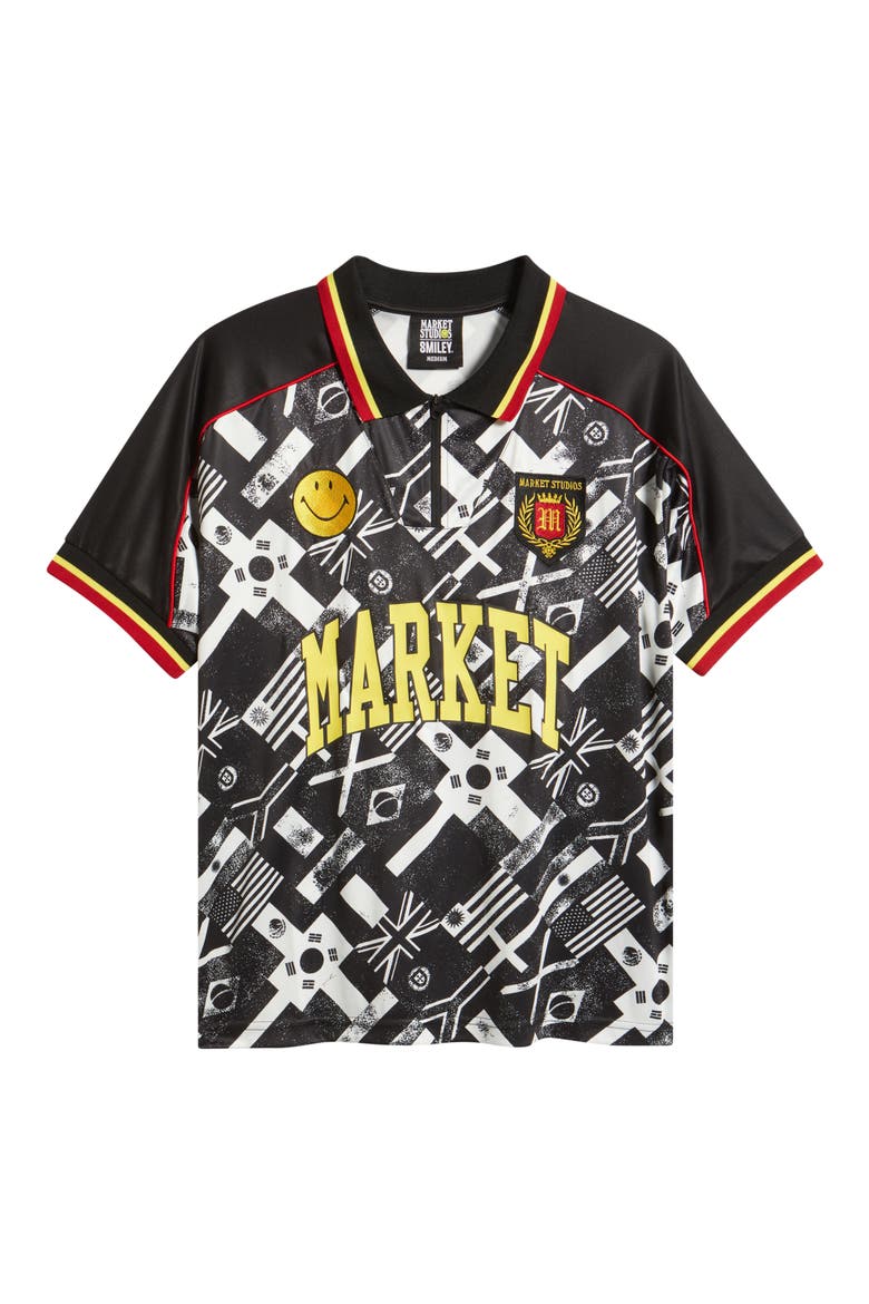 Flag Soccer Jersey, Alternate, color, BLACK/ WHITE