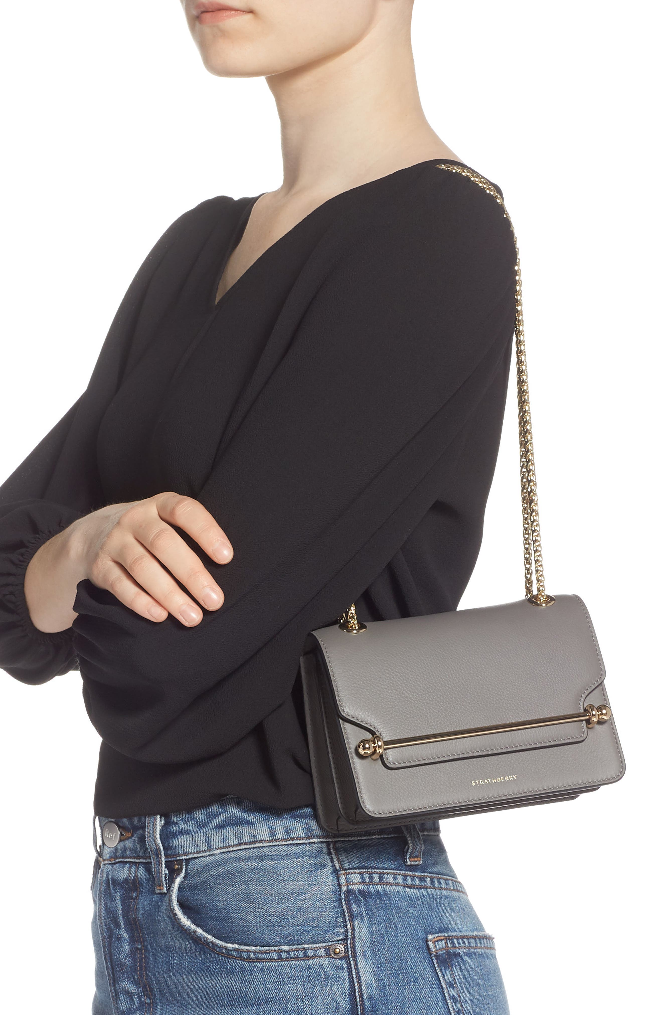 Strathberry Mini East/West Leather Crossbody Bag, Alternate, color, 