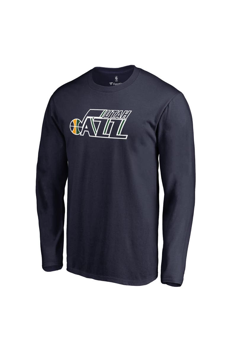 FANATICS Men's Gordon Hayward Navy Utah Jazz Backer Name & Number Long Sleeve T-Shirt, Alternate, color,