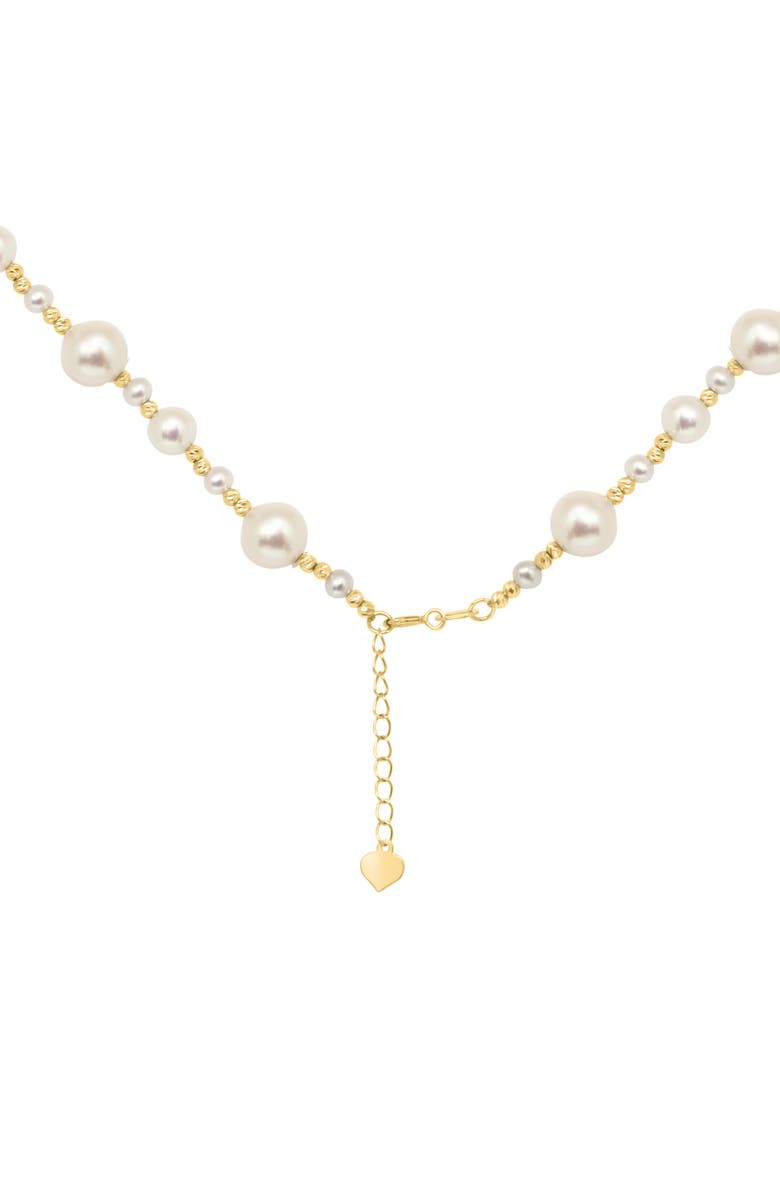 EFFY 14K Gold 3-5mm Freshwater Pearl Station Necklace, Alternate, color, White