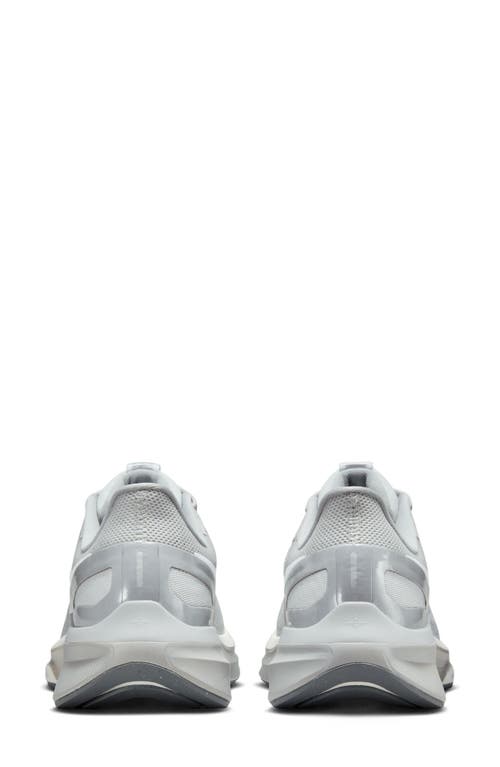 Nike Air Zoom Structure 25 Road Running Shoe In Gray