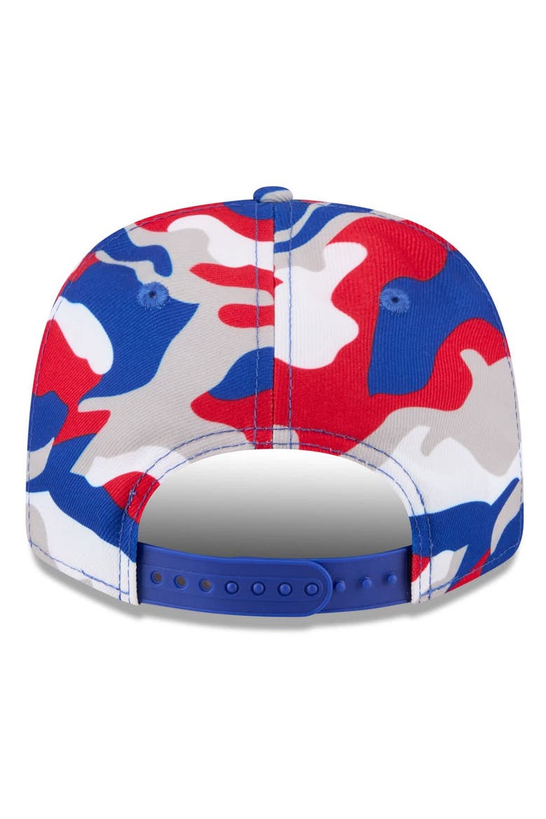 Men's New Era White Kyle Larson Patriotic Camo 9SEVENTY Stretch-Snap Hat, Alternate, color, White