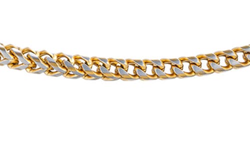 Eye Candy Los Angeles Morris Two-tone Chain Link Necklace In Gold