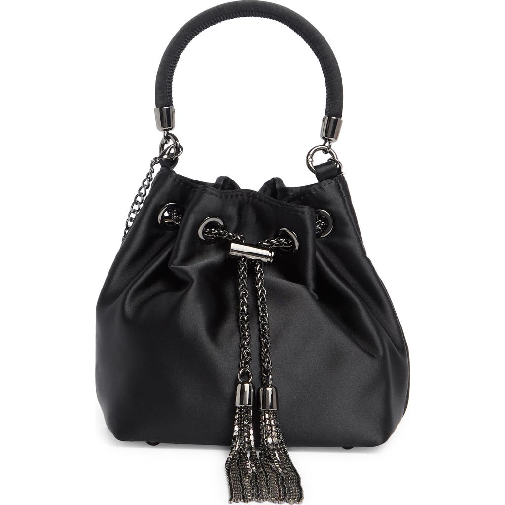 Olga Berg Amanda Satin Bucket Bag