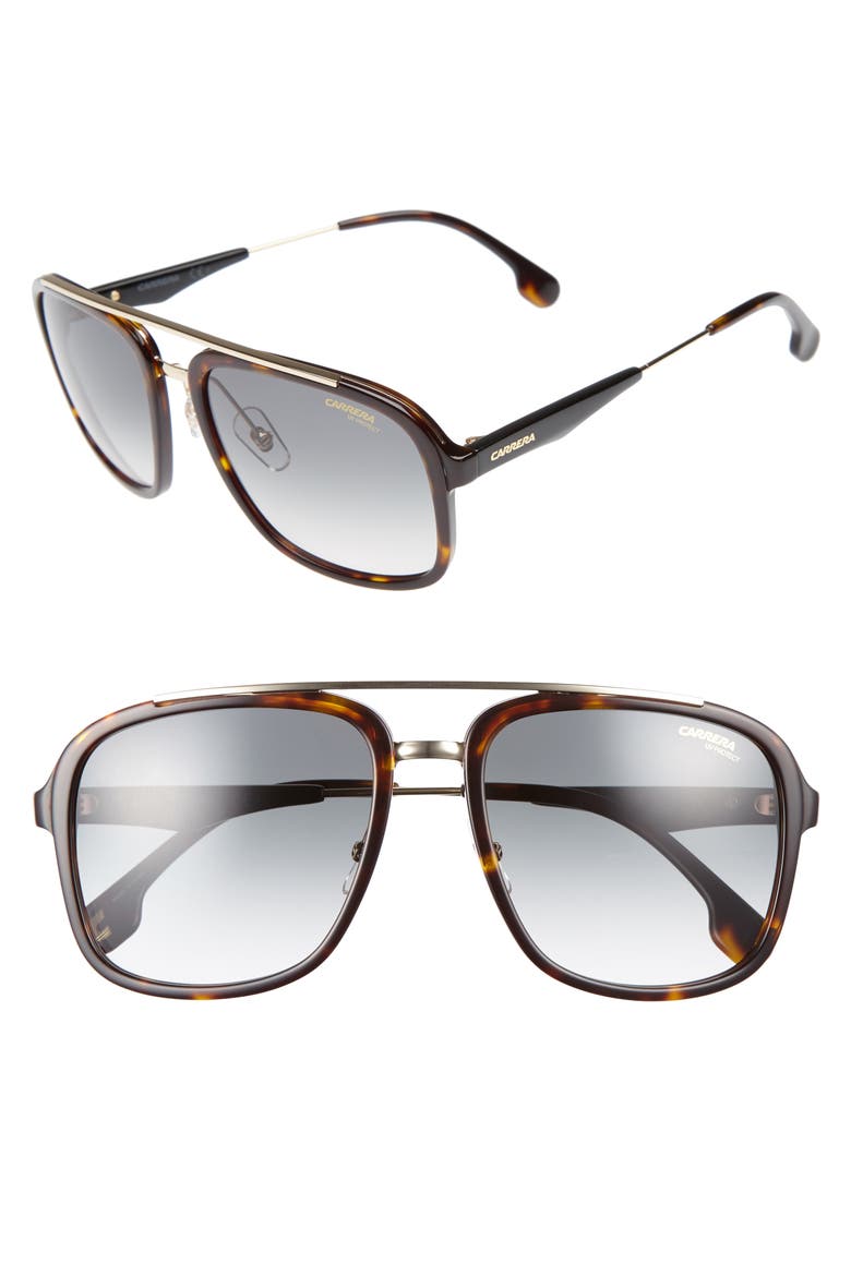 57mm Sunglasses, Main, color, HAVANA GOLD
