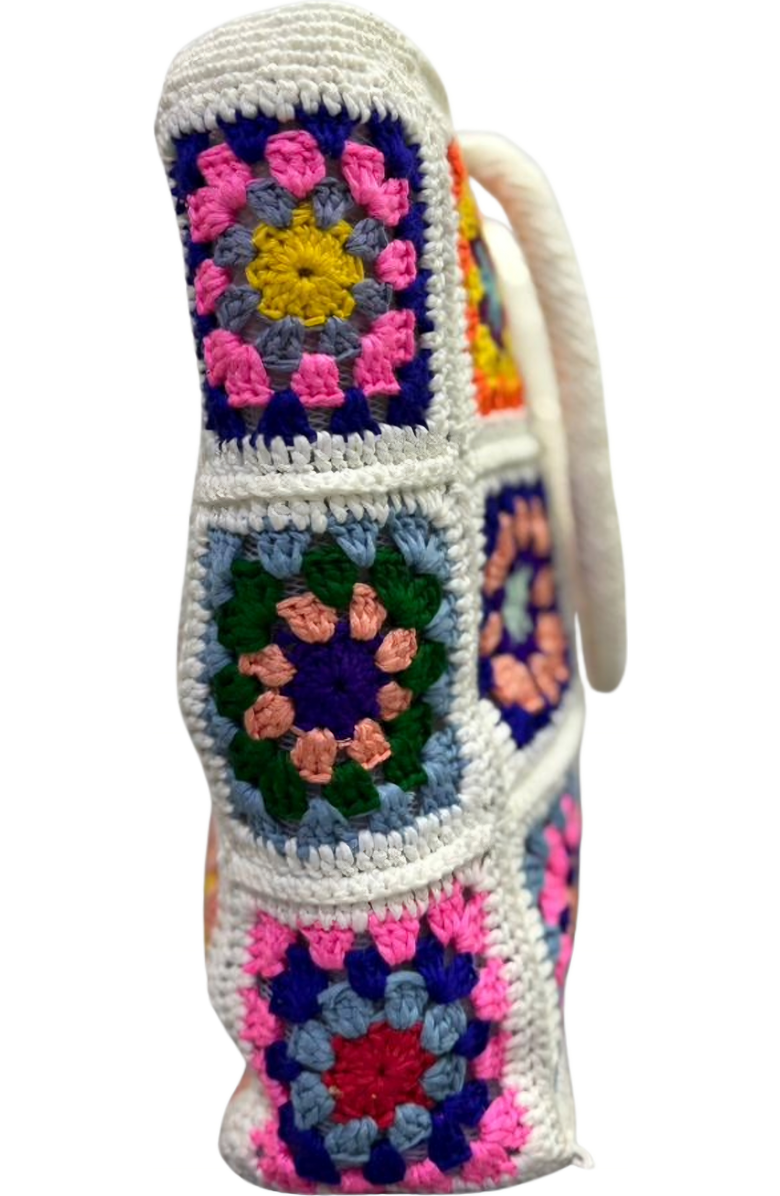 Solomon & Sage Classic Handmade Shoulder Crochet Bag, Alternate, color, Multi Color