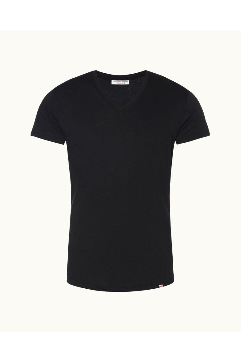 Ob V Tailored Fit V-neck T-Shirt, Alternate, color, BLACK