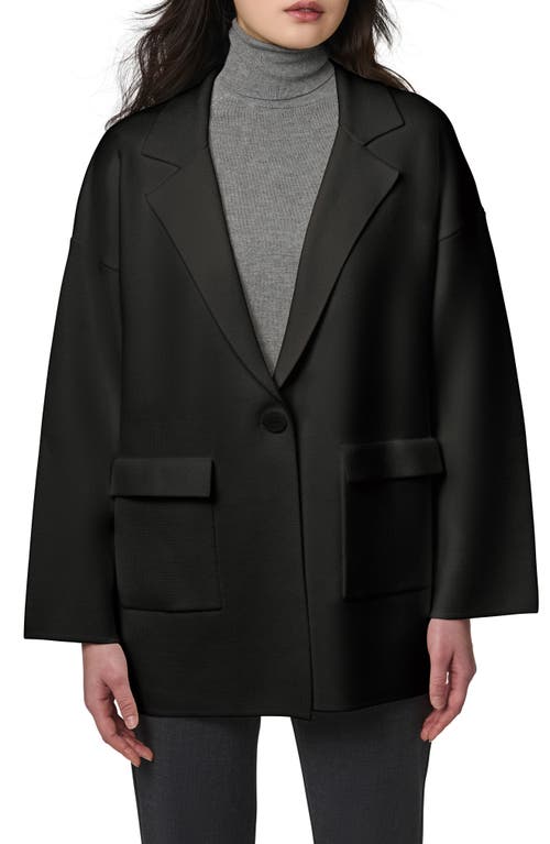 Bernardo Oversize Ponte Knit Blazer In Black