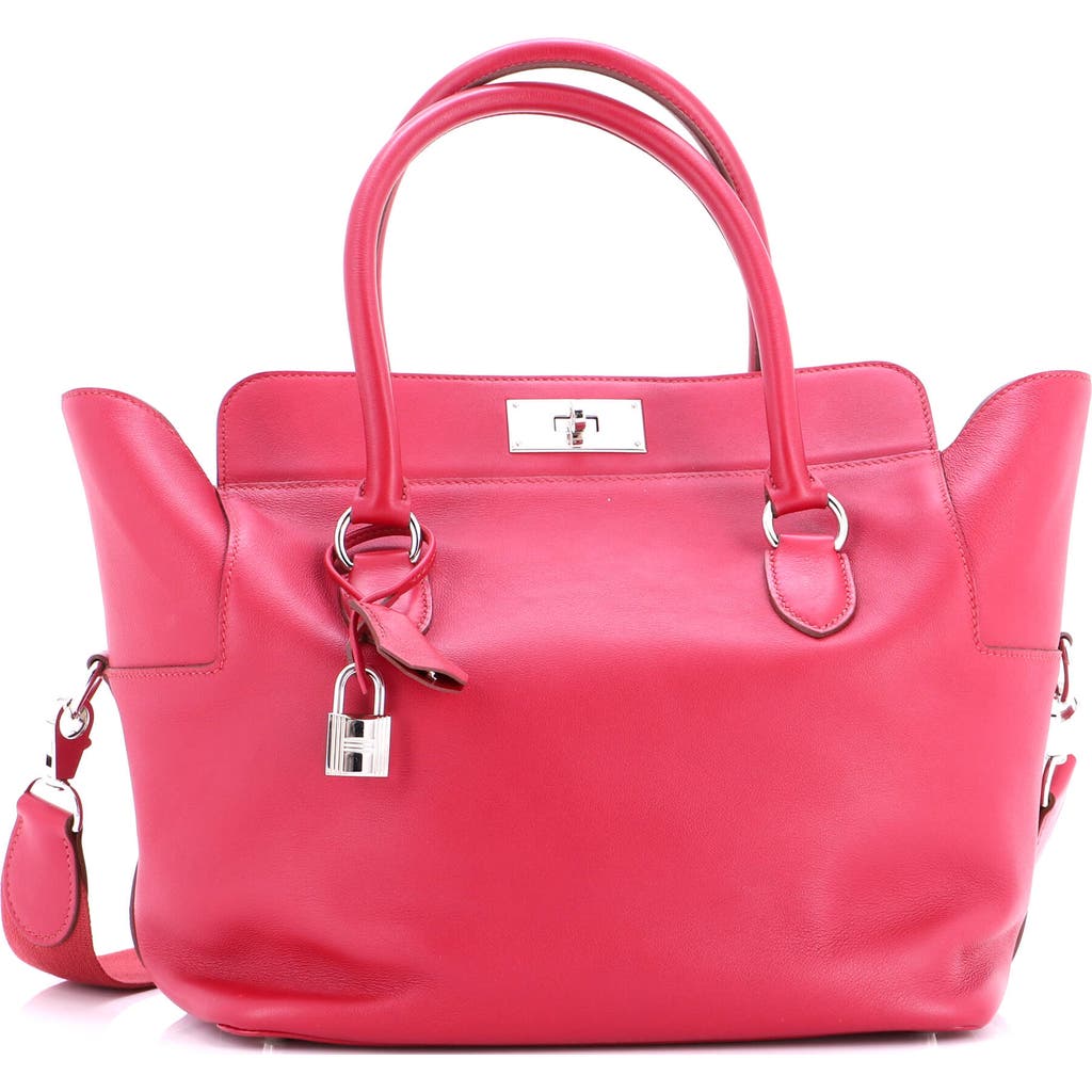 Pre-owned Hermes Hermes Toolbox Bag Swift 26 In Red
