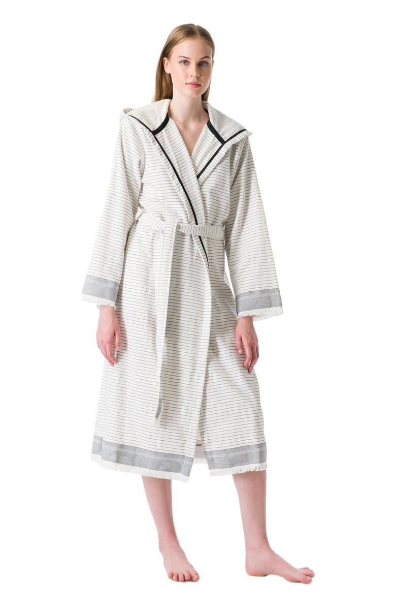 Olive & Linen Bliss Turkish Towel Robe, Alternate, color,
