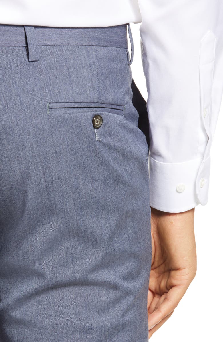 Berle Flat Front Wool Dress Pants, Alternate, color, 