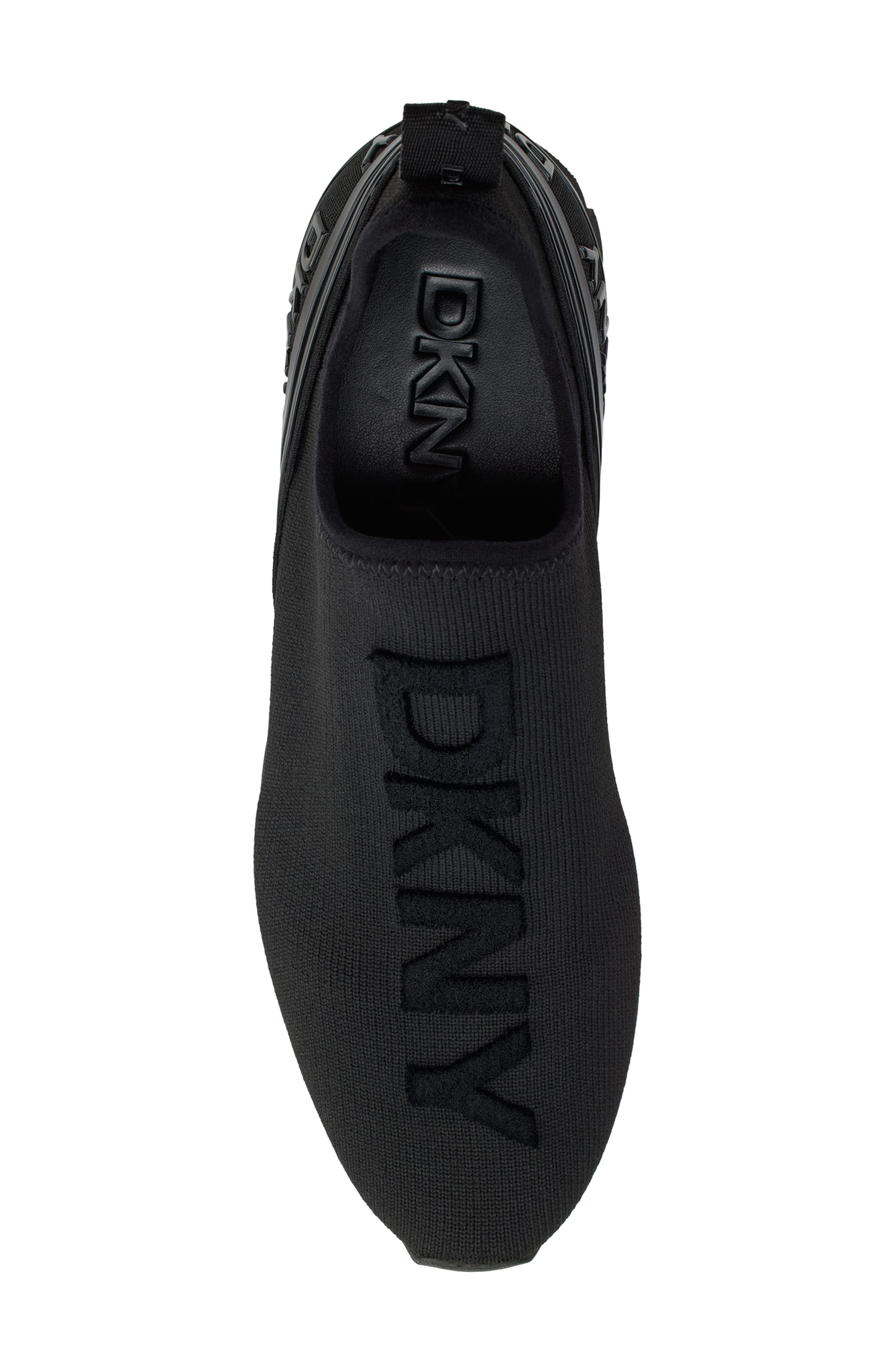 DKNY Abbi Knit Sneaker, Alternate, color, Black