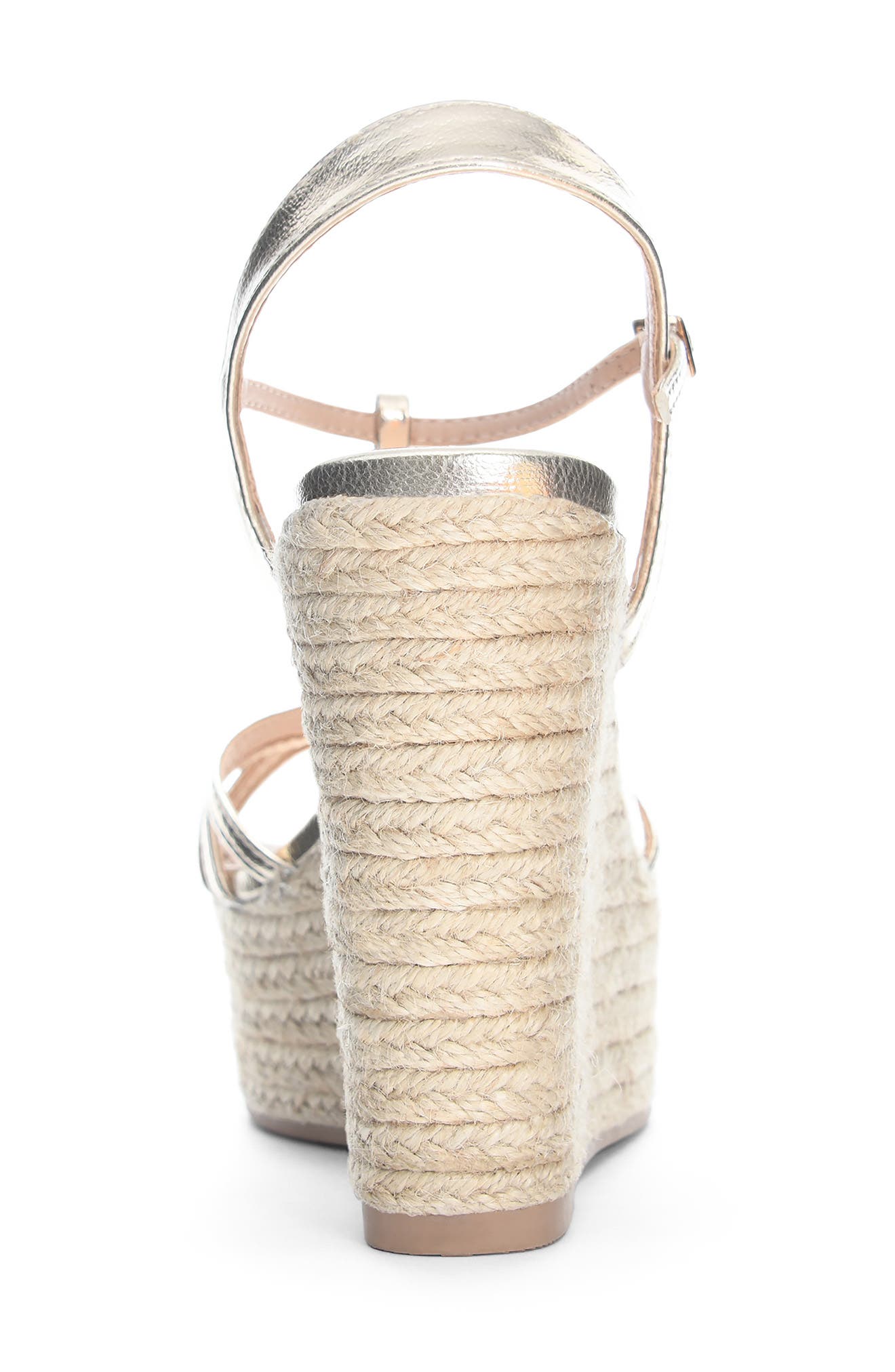 Chinese Laundry Erica Metallic Espadrille Wedge Sandal, Alternate, color, 