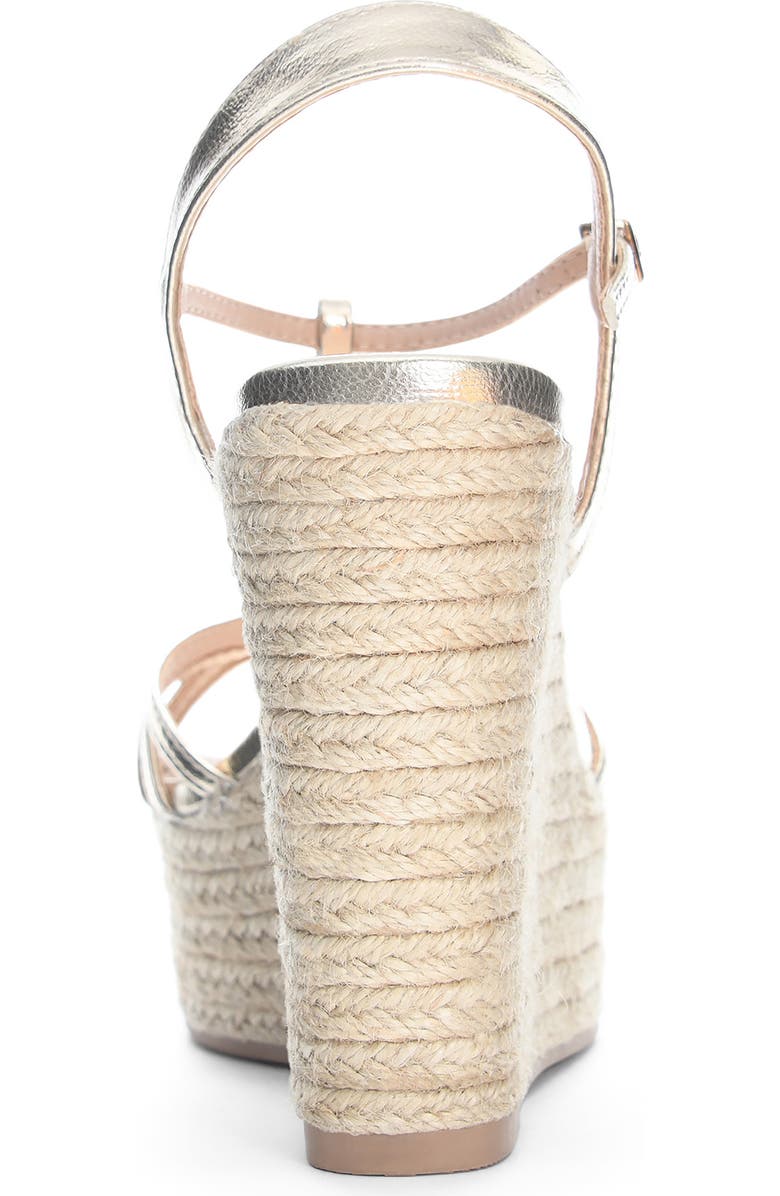 Chinese Laundry Erica Metallic Espadrille Wedge Sandal, Alternate, color,