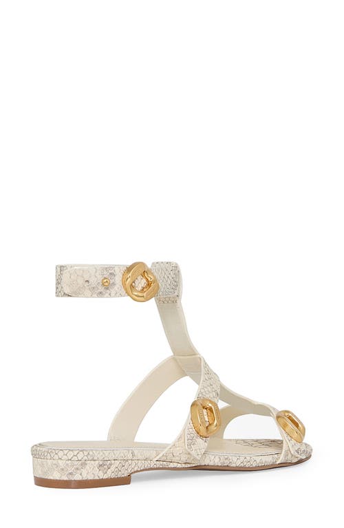 Rebecca Minkoff Snakeskin Embossed Ankle Strap Gladiator Sandal