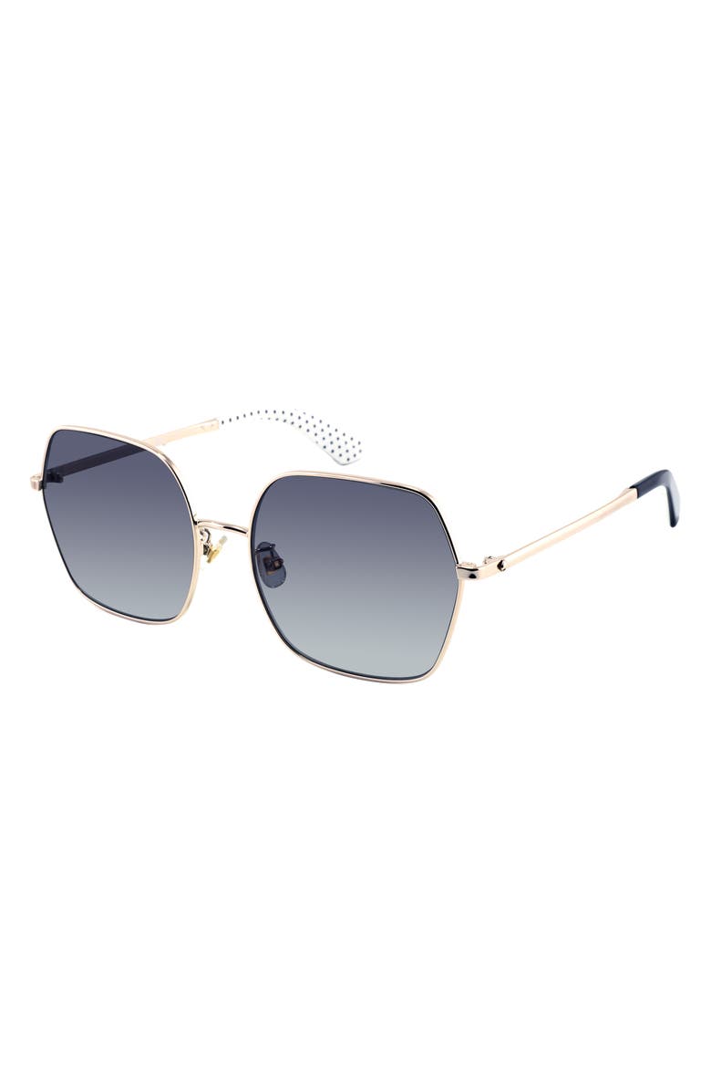 Kate Spade New York eloy 59mm polarized sunglasses, Alternate, color, Gold