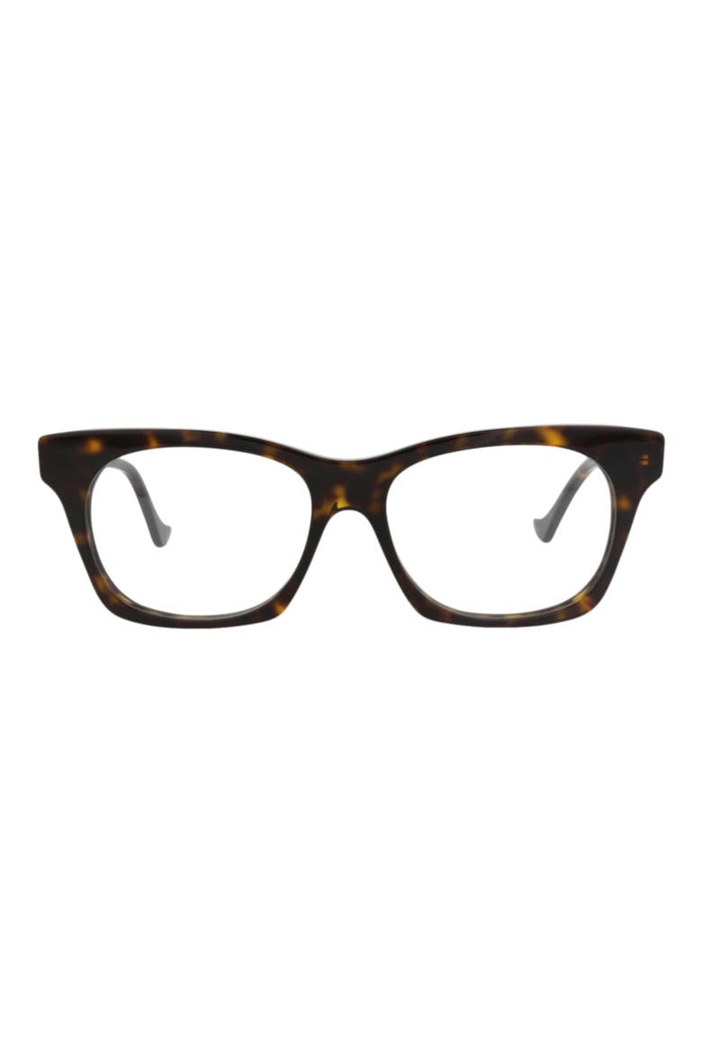 55mm Cat Eye Optical Glasses, Main, color, HAVANA HAVANA TRANSPARENT