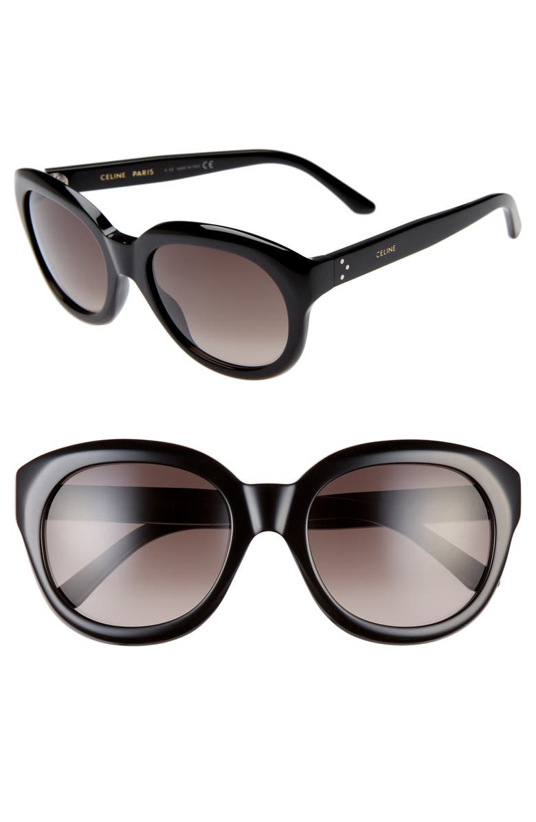 CELINE 56mm Round Sunglasses, Main, color, 