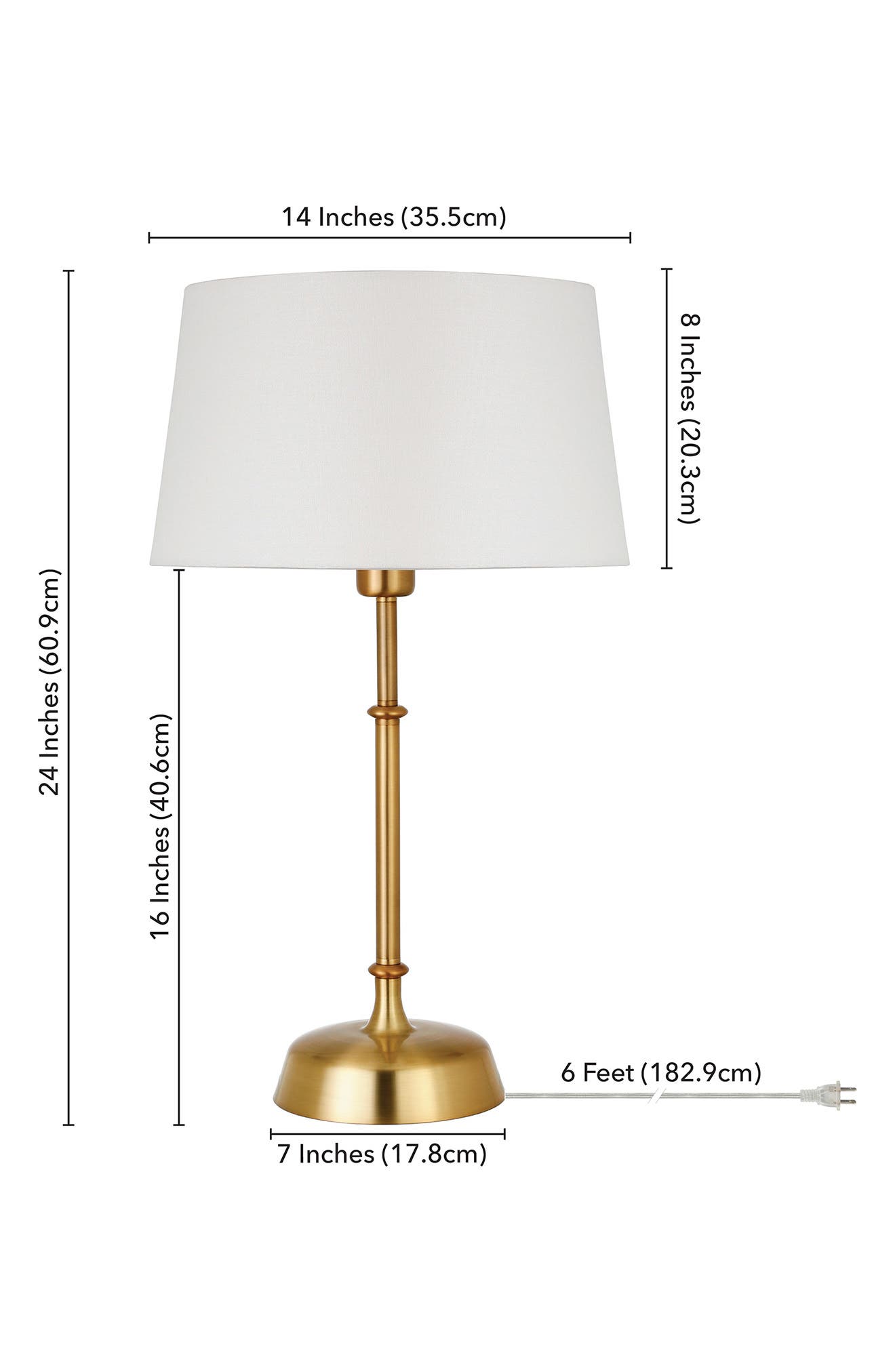 HUDSON AND CANAL Derek Brass Table Lamp | Nordstromrack
