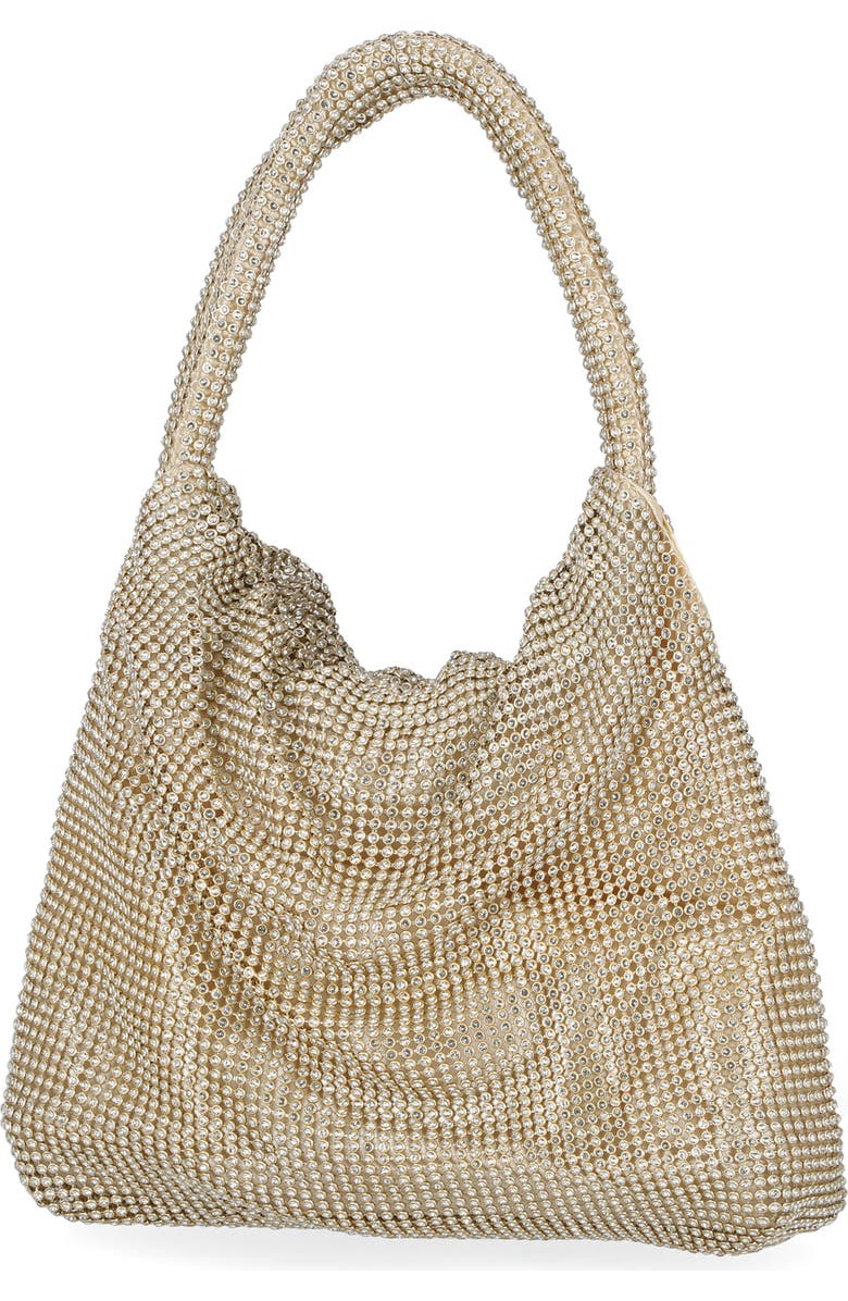 Jessica McClintock Jupiter Rhinestone Mesh Clutch, Alternate, color, 39N-Lt Gold