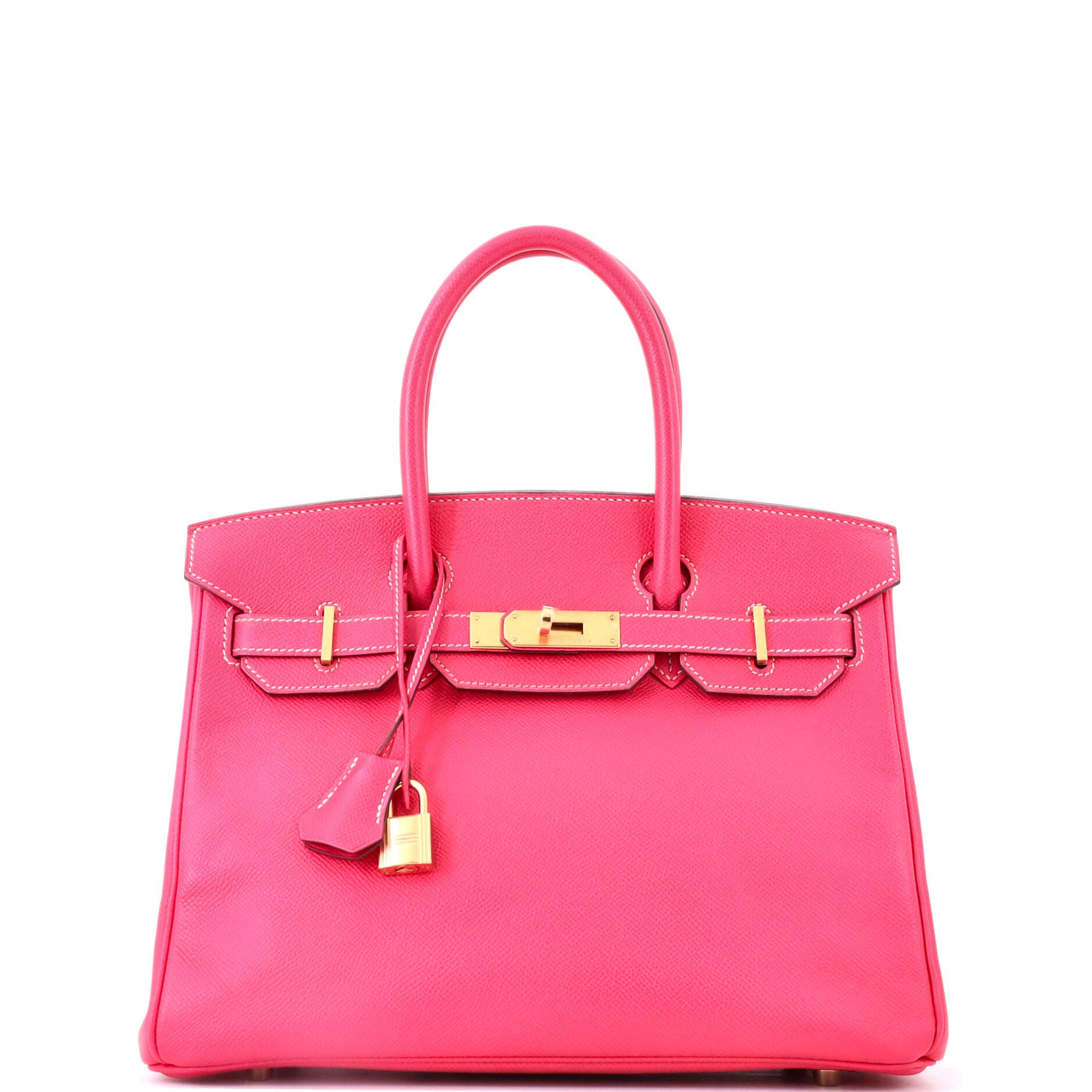 Birkin Handbag Pink Epsom with Gold Hardware 30, Main, color, Pink