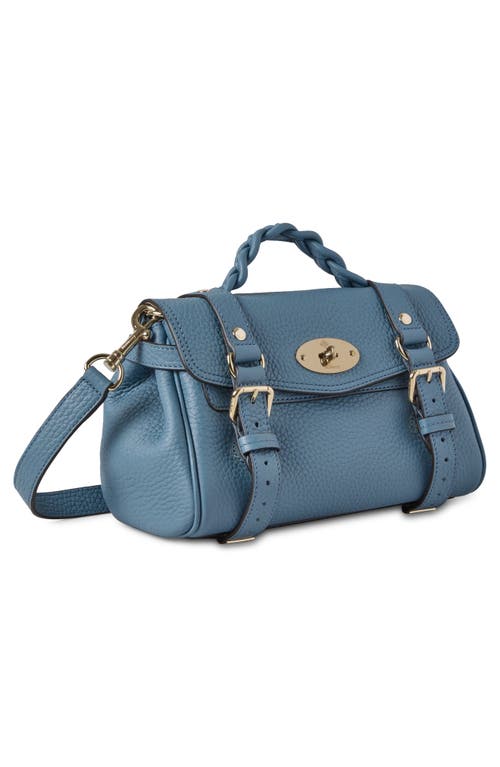Mulberry Mini Alexa Leather Satchel In Brighton Blue