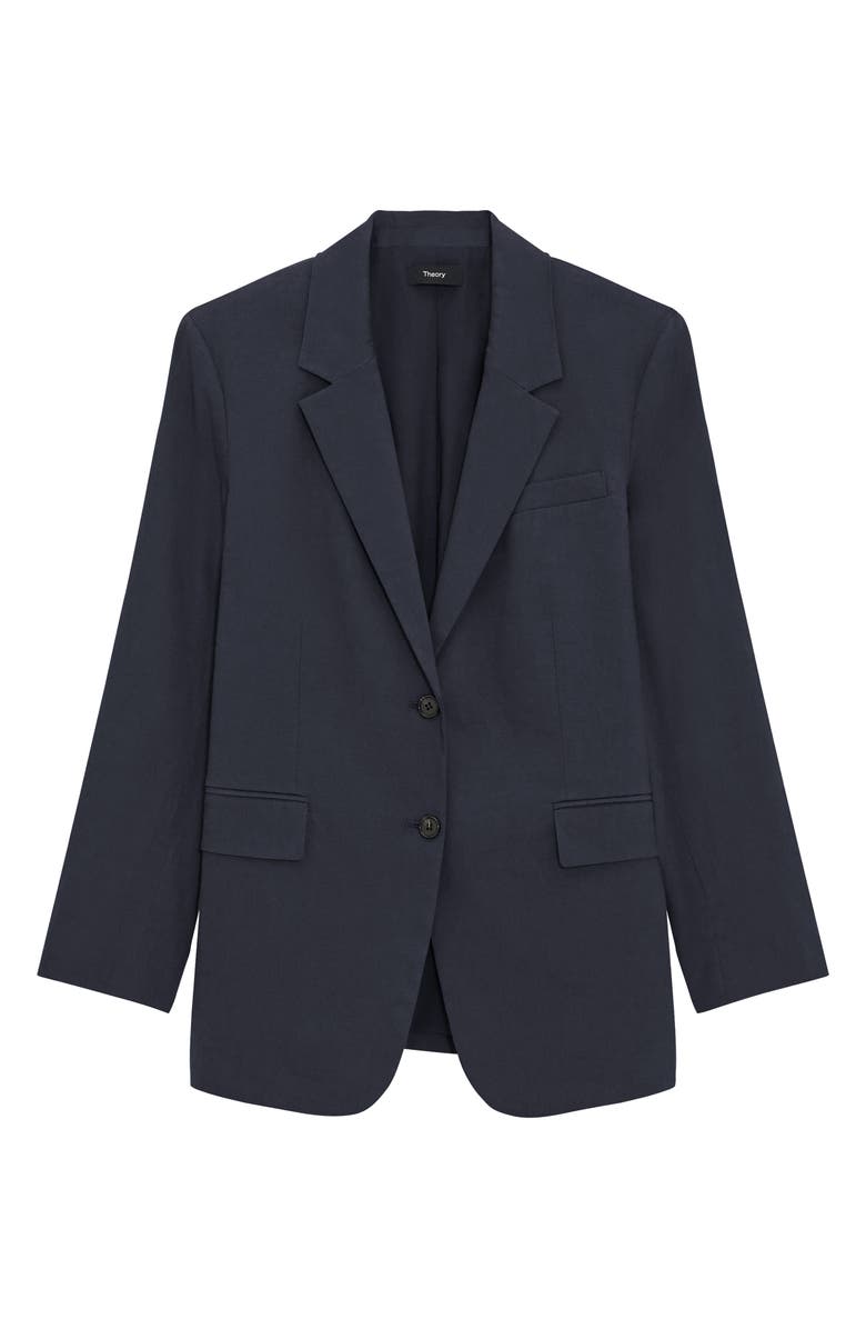 Theory Linen Blend Blazer, Alternate, color, Concord