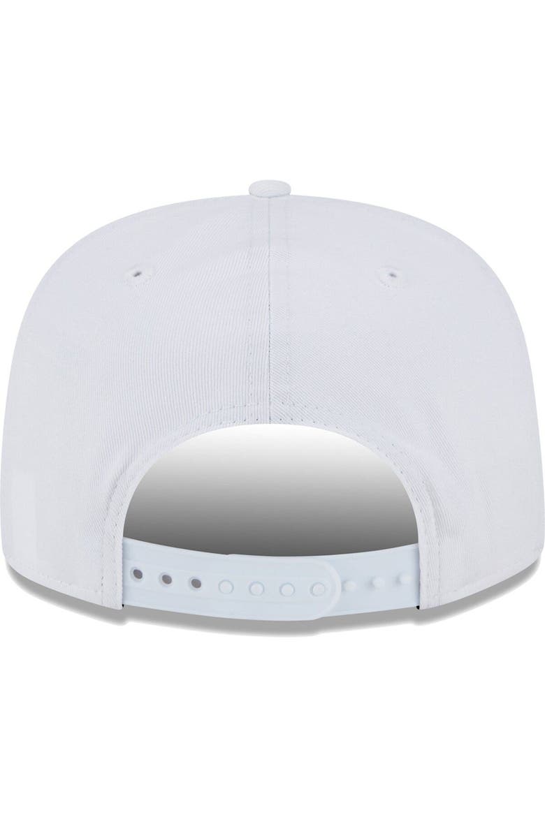 Men's New Era  White Philadelphia 76ers The Golfer Crest Snapback Hat, Alternate, color, White